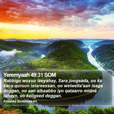Yeremyaah 49:31 SOM Bible Verse Image