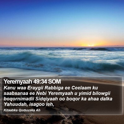 Yeremyaah 49:34 SOM Bible Verse Image
