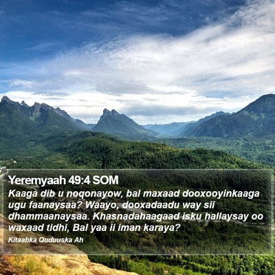 Yeremyaah 49:4 SOM Bible Verse Image