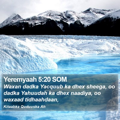 Yeremyaah 5:20 SOM Bible Verse Image