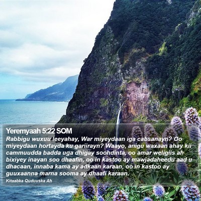 Yeremyaah 5:22 SOM Bible Verse Image
