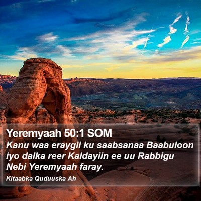 Yeremyaah 50:1 SOM Bible Verse Image