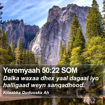 Yeremyaah 50:22 SOM Bible Verse Image