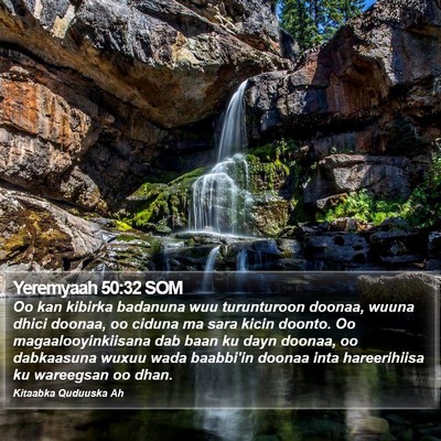 Yeremyaah 50:32 SOM Bible Verse Image