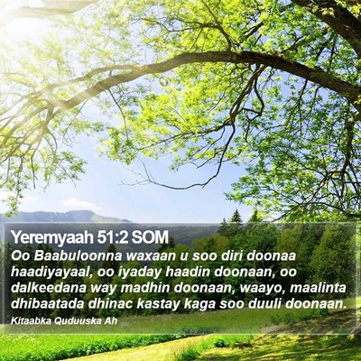 Yeremyaah 51:2 SOM Bible Verse Image