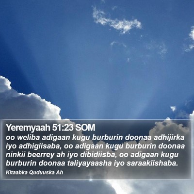Yeremyaah 51:23 SOM Bible Verse Image