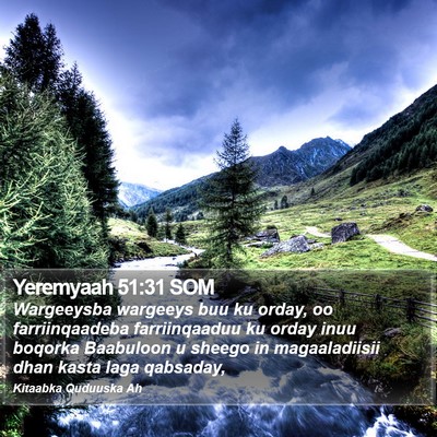 Yeremyaah 51:31 SOM Bible Verse Image