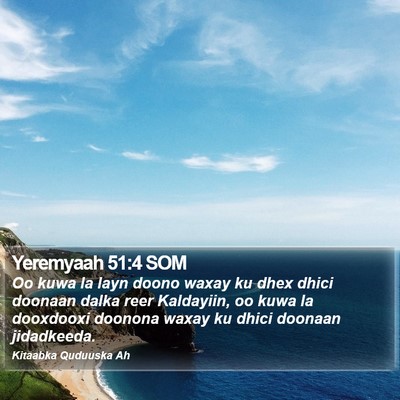 Yeremyaah 51:4 SOM Bible Verse Image
