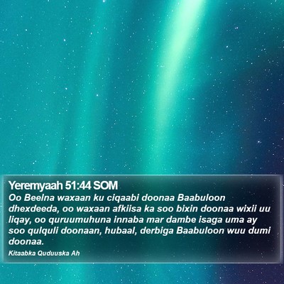 Yeremyaah 51:44 SOM Bible Verse Image