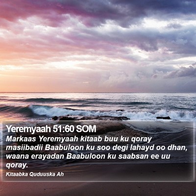 Yeremyaah 51:60 SOM Bible Verse Image