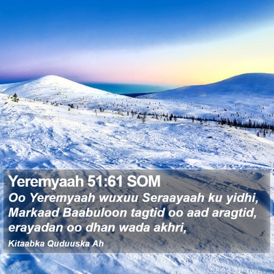 Yeremyaah 51:61 SOM Bible Verse Image