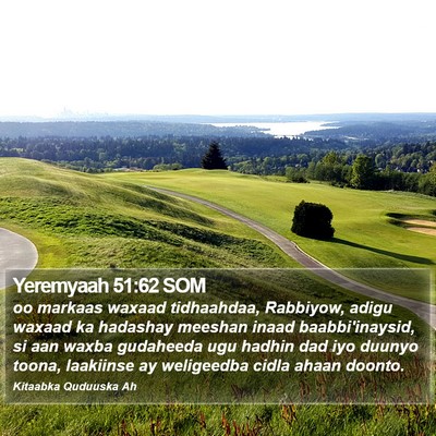 Yeremyaah 51:62 SOM Bible Verse Image