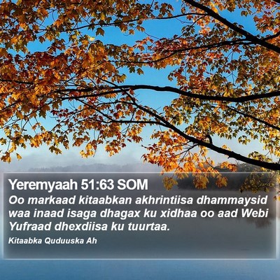 Yeremyaah 51:63 SOM Bible Verse Image