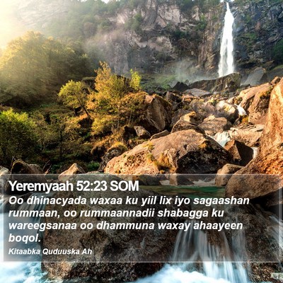 Yeremyaah 52:23 SOM Bible Verse Image