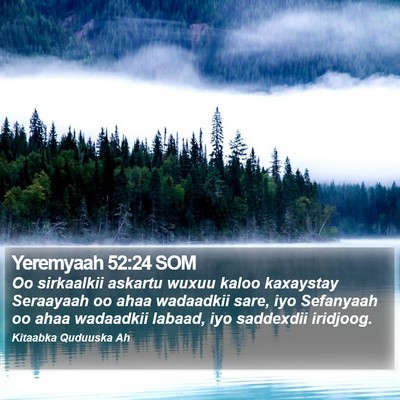 Yeremyaah 52:24 SOM Bible Verse Image