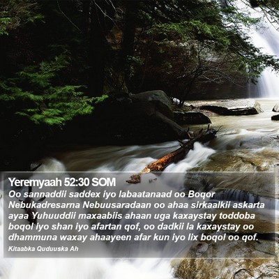Yeremyaah 52:30 SOM Bible Verse Image