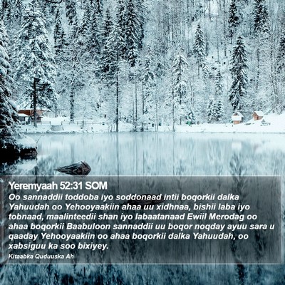 Yeremyaah 52:31 SOM Bible Verse Image