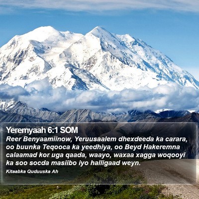 Yeremyaah 6:1 SOM Bible Verse Image