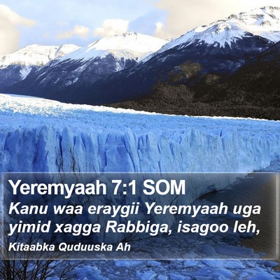 Yeremyaah 7:1 SOM Bible Verse Image