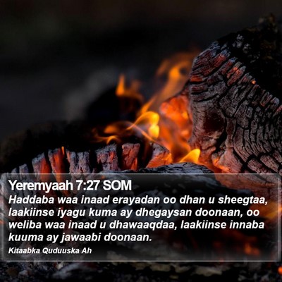 Yeremyaah 7:27 SOM Bible Verse Image