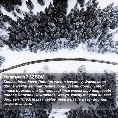 Yeremyaah 7:32 SOM Bible Verse Image