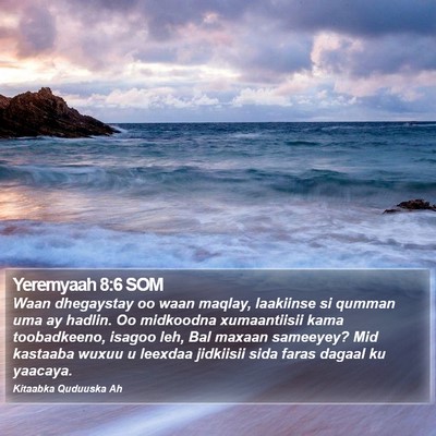 Yeremyaah 8:6 SOM Bible Verse Image