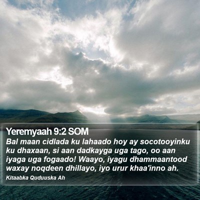 Yeremyaah 9:2 SOM Bible Verse Image