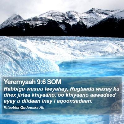 Yeremyaah 9:6 SOM Bible Verse Image