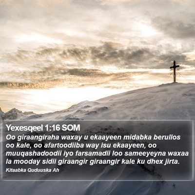 Yexesqeel 1:16 SOM Bible Verse Image