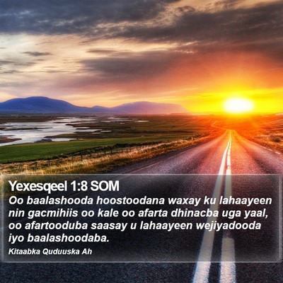 Yexesqeel 1:8 SOM Bible Verse Image