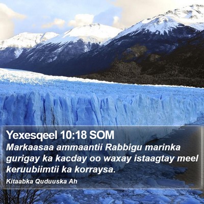Yexesqeel 10:18 SOM Bible Verse Image