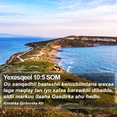 Yexesqeel 10:5 SOM Bible Verse Image