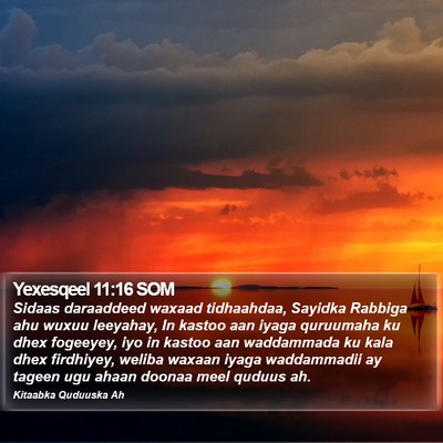 Yexesqeel 11:16 SOM Bible Verse Image