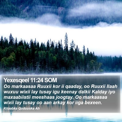 Yexesqeel 11:24 SOM Bible Verse Image