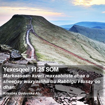Yexesqeel 11:25 SOM Bible Verse Image