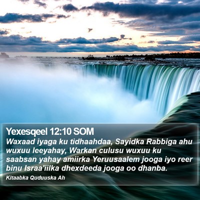 Yexesqeel 12:10 SOM Bible Verse Image