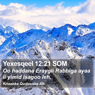 Yexesqeel 12:21 SOM Bible Verse Image
