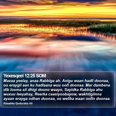 Yexesqeel 12:25 SOM Bible Verse Image