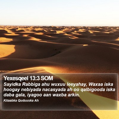 Yexesqeel 13:3 SOM Bible Verse Image