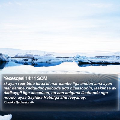 Yexesqeel 14:11 SOM Bible Verse Image