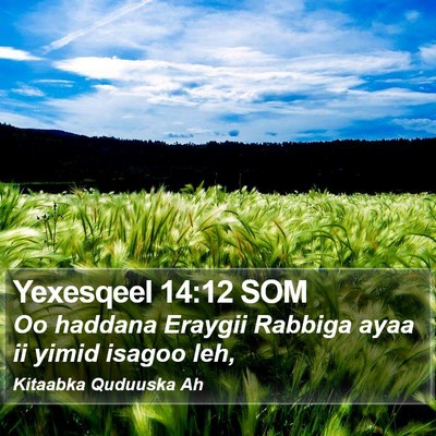 Yexesqeel 14:12 SOM Bible Verse Image