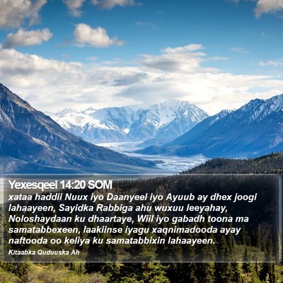 Yexesqeel 14:20 SOM Bible Verse Image