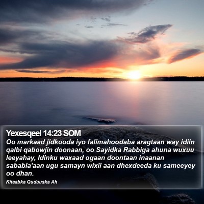 Yexesqeel 14:23 SOM Bible Verse Image