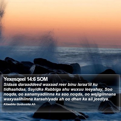 Yexesqeel 14:6 SOM Bible Verse Image