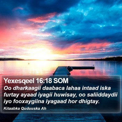 Yexesqeel 16:18 SOM Bible Verse Image