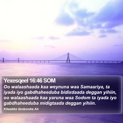 Yexesqeel 16:46 SOM Bible Verse Image