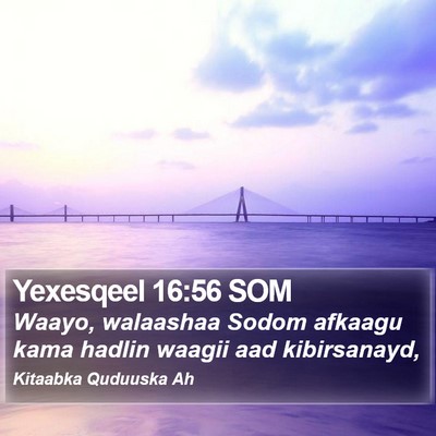 Yexesqeel 16:56 SOM Bible Verse Image