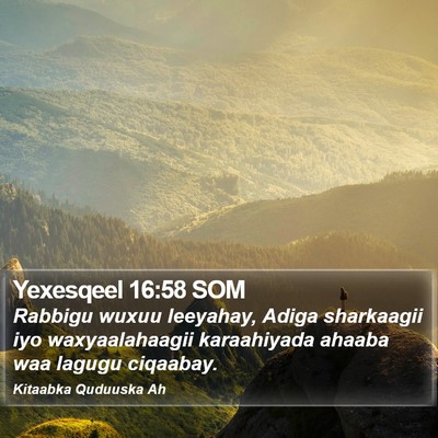 Yexesqeel 16:58 SOM Bible Verse Image