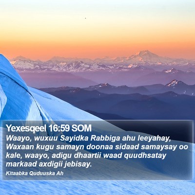 Yexesqeel 16:59 SOM Bible Verse Image