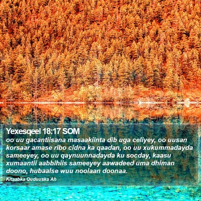 Yexesqeel 18:17 SOM Bible Verse Image